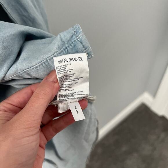 NWT Seraphine Cotton Chambray Belted Maternity Tunic 18 - Picture 4 of 5